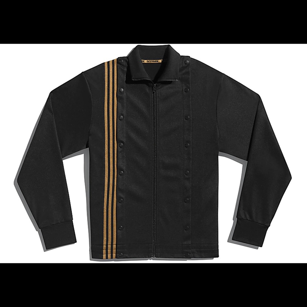 IVY PARK adidas Black Gold Stripe Track Jacket NWT